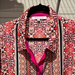 Rose & Olive Pink Patterned Men's Shirt